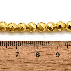 Electroplated Synthetic Non-magnetic Hematite Beads Strands&nbsp;G-L613-C01-02