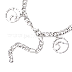 Ocean 304 Stainless Steel Charm Bracelets&nbsp;BJEW-JB12550