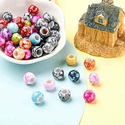 Spray Painted Acrylic Beads&nbsp;ACRP-YW0001-09