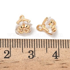 Brass Micro Pave Cubic Zirconia Charms&nbsp;KK-B166-06G