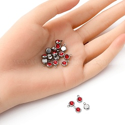 20Pcs 201 Stainless Steel Rhinestone Charms&nbsp;STAS-YW0002-02B