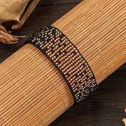 Bohemian Style Glass Seed Beaded Braided Bead Bracelets for Men Women&nbsp;ZZ2040