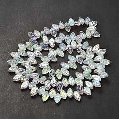 Electroplate Glass Beads Strands&nbsp;EGLA-B004-02A-HAB01