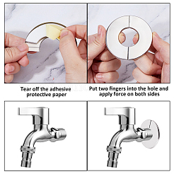 16 Boxs Self-adhesive Stainless Steel Faucet Hole Covers&nbsp;FIND-FH0012-20