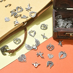 50Pcs 10 Style Tibetan Style Alloy Pendants&nbsp;FIND-YW0003-03