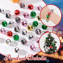 60Pcs 6 Colors Opaque Acrylic Beads&nbsp;PACR-GA0001-01B