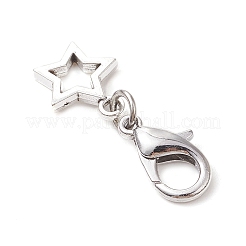 10Pcs Alloy Star Shoe Charms&nbsp;HJEW-JM02876
