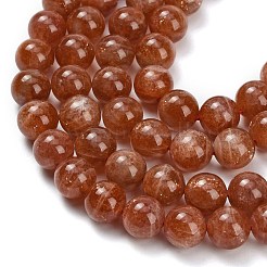 Natural Sunstone Beads Strands&nbsp;G-L631-A04-10mm