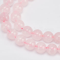 Natural Round Rose Quartz Beads Strands&nbsp;G-OC0001-59