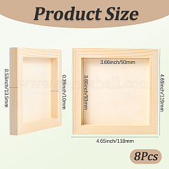 DIY Children Wood Decoration Clay Picture Frame&nbsp;WOOD-WH20008-07G