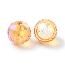 Full Rainbow Plated Glass Beads&nbsp;X-EGLA-P059-02B-FR02