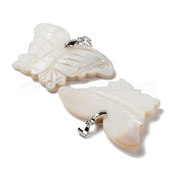 Natural Freshwater Shell Pendants&nbsp;BSHE-P033-05P