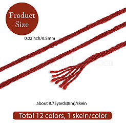 6-Ply Polyester Embroidery Floss&nbsp;OCOR-WH20074-01A-09