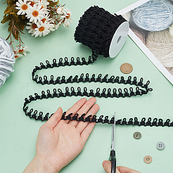 1Bundle Polyester Elastic Button Looping Trim&nbsp;OCOR-BC0006-93A