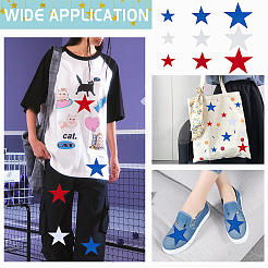 1Box Star Computerized Embroidery Polyester Cloth Iron on/Sew on Patches&nbsp;AJEW-FG0004-97