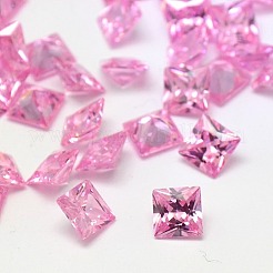 10PCS Mixed Grade A Square Shaped Cubic Zirconia Pointed Back Cabochons&nbsp;X-ZIRC-M004-8x8mm