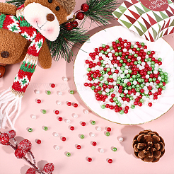 1500Pcs 3 Colors ABS Plastic Imitation Pearl Round Beads&nbsp;MACR-HY0001-20