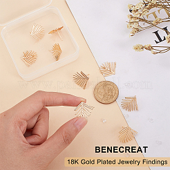 10Pcs Brass Stud Earring Findings&nbsp;KK-BC0010-50