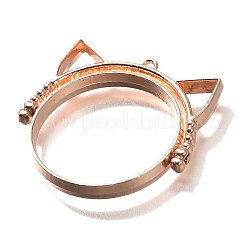Alloy Open Back Bezel Pendants&nbsp;PALLOY-I223-06RG