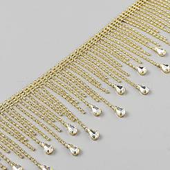 Brass Rhinestone Cup Chains&nbsp;OCOR-WH0816-023A