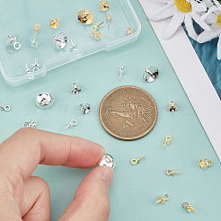 40Pcs 8 Styles Brass Cup Pearl Peg Bails Pin Pendants&nbsp;KK-BBC0023-56