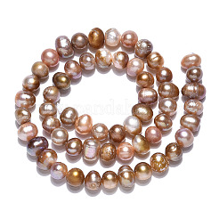 Natural Cultured Freshwater Pearl Beads Strands&nbsp;PEAR-N013-05I
