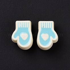 Rubberized Style Acrylic European Beads&nbsp;SACR-E009-23
