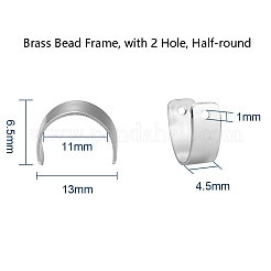 Brass Bead Frame&nbsp;KK-CJ0001-45S