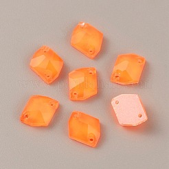 36Pcs Fluorescence Glass Connector Charms&nbsp;GLAA-WH0035-13E