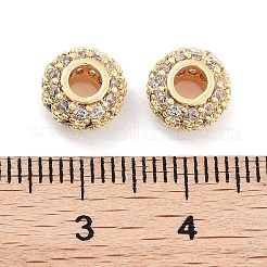 Brass with Cubic Zirconia Beads&nbsp;KK-P271-16G