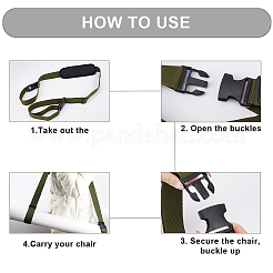 Polyester Carry Straps for Beach Chair&nbsp;FIND-WH0110-672B