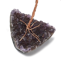 Natural Strawberry Quartz Chips Tree of Life Decorations&nbsp;DJEW-P022-03A-08