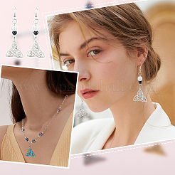 18Pcs 3 Colors 304 Stainless Steel Pendants&nbsp;STAS-DC0010-73