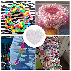 800Pcs Transparent Plastic Beads&nbsp;KY-SP0001-52B