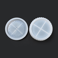 Flat Round DIY Silicone Multi-Layer Storage Box Molds&nbsp;LS-DIY-G079-24