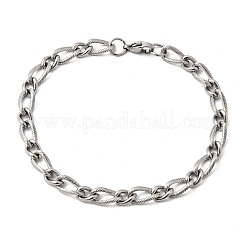 201 Stainless Steel Figaro Chain Bracelets&nbsp;STAS-T077-04P