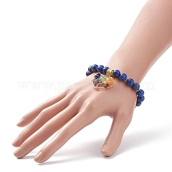 Natural Lapis Lazuli(Dyed) Stretch Bracelet&nbsp;BJEW-JB08747-02