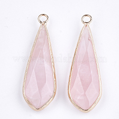 Natural Rose Quartz Pendants&nbsp;G-S344-21C