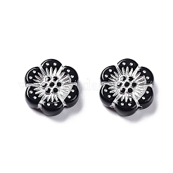 Black Opaque Acrylic Beads&nbsp;OACR-G016-32B