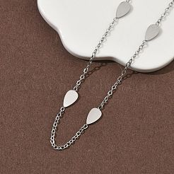 304 Stainless Steel Link Chain Necklaces for Women Men&nbsp;NJEW-K292-01J-P