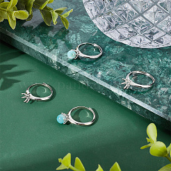6Pcs Brass Adjustable Ring Findings&nbsp;KK-GO0001-42