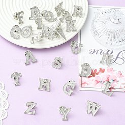 26Pcs Letter A~Z Alloy Lapel Pin Backs&nbsp;JEWB-CJZ0001-03P