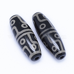 Tibetan Style 12-Eye dZi Beads&nbsp;X-TDZI-P011-01-L-E