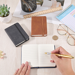 3Pcs 3 Colors Rectangle PU Leather  Notebook&nbsp;AJEW-CL0003-36
