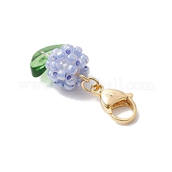 Flower Glass Seed Beads Beaded Pendant Decorations&nbsp;HJEW-MZ00195-02