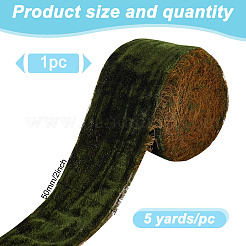 5 Yards Polyester Frayed Ribbon&nbsp;OCOR-WH0082-226A-02