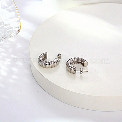 304 Stainless Steel Arch Stud Earrings&nbsp;FU7272-2