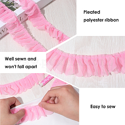10M Pleated Polyester Ribbon&nbsp;OCOR-CY0002-27C