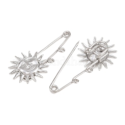 Sun 304 Stainless Steel Safety Pins Brooch Findings&nbsp;SA-CBA098D-13B-P