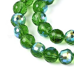 Electroplate Transparent Glass Beads Strands&nbsp;EGLA-N024-01A-C02